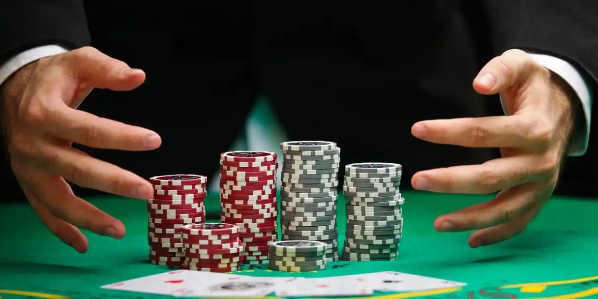 ocean catch ကာစီနို Mobile APP ဖြင့် Live Blackjack ကစားနေသောမြင်ကွင်း
